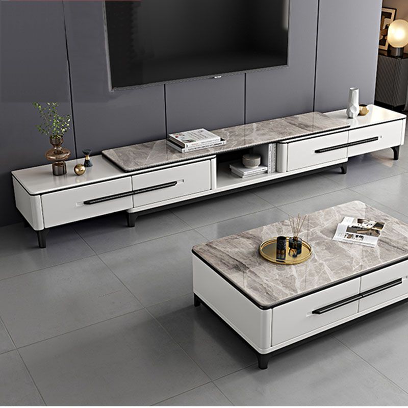 Contemporary Stone Top TV Stand Home TV Cabinet with Drawers for Living Room Clearhalo 'furn' 'furn_tv_stands_entertainment_centers' 'Furniture' 'Living Room Furniture' 'TV Stands & Entertainment Centers' 'TV Stands & Media Storage Furniture' 'tv_stands_entertainment_centers' 1200x1200_3730a859-9b8a-4b4b-bf39-9675589f9c74
