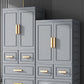 Plastic Wardrobe Cabinet with Drawer Modern Hinged Wardrobe Closet