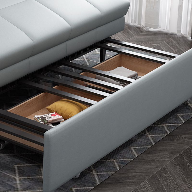 Square Arm Sofa with Loose Back Convertible Sleeper with Storage and Foldable Clearhalo 'furn' 'furn_sofas' 'Furniture' 'furniture_sofas' 'kitchen' 'kitchen_sofas' 'Living Room Furniture' 'Sofa' 'sofas' 1200x1200_37340083-9cbb-44df-beb7-5f29a2fbcf73