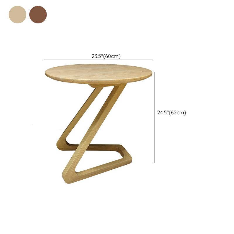 Side Table Solid Wood Abstract Round Scandinavian Living Room End Table Clearhalo 'Coffee & Accent Tables' 'End & Side Tables' 'end_side_tables' 'furn' 'furn_end_side_tables' 'Furniture' 'Living Room Furniture' 1200x1200_3734576b-bbbe-420d-a7c2-493e98629c55