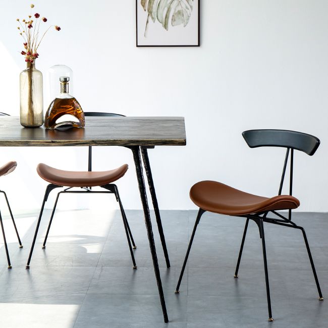 Industriële eettafel Rechthoekige houten eettafel voor eetkamer