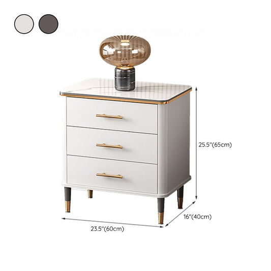 Glam Camera da letto Pietra di stoccaggio torace verticale con cassetti