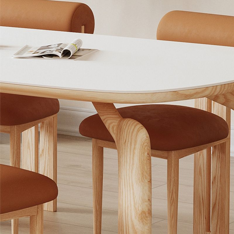 Modern 1/2/3/4/5 Pieces Dining Set Rectangle Stone Dining Table for Dining Room