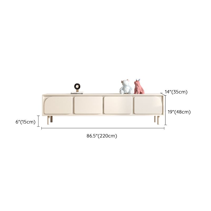 Console TV TV contemporanea console TV White TV con le porte