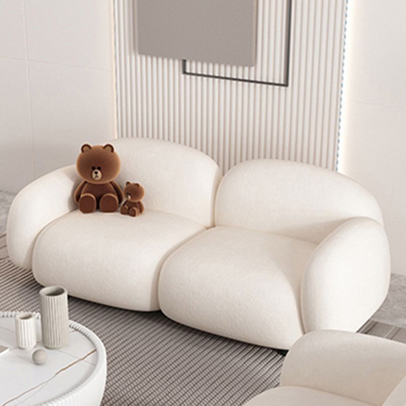 Modern Sofa with Tight Back and Square Arm for Living Room 27.56" High