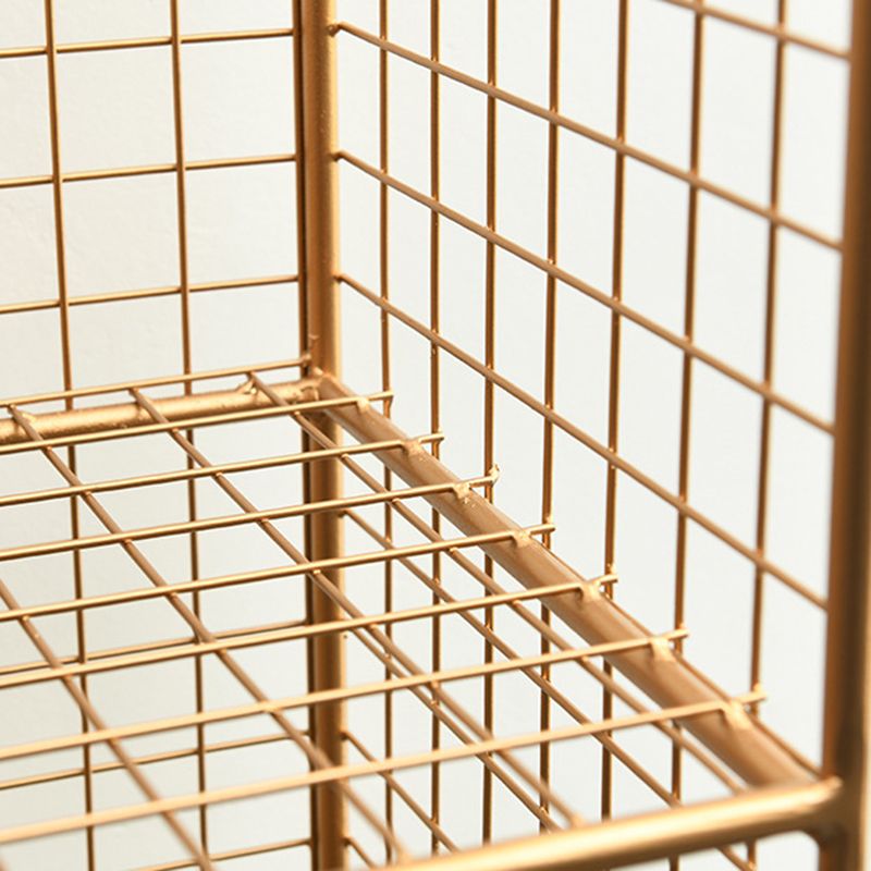 Libreria moderna di libreria metallica standard chiusa in brunish