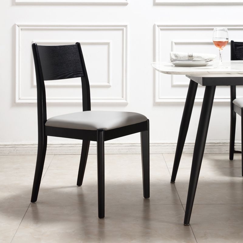 Industrial Dining Chair Open Back Chair with Black Wood Legs for Home Use Clearhalo ' kitchen&dining_furn' 'Dining Chairs' 'Dining Tables & Seating' 'dining_chair' 'furn' 'furn_dining_chair' 'Furniture' 'furniture_dining_chair' 'Kitchen & Dining Furniture' 'kitchen' 1200x1200_373e9361-1cdb-4ad0-8ef2-8f455c78b988