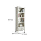 Rectangle Standard Solid Wood Bookcase Nordic Closed Back Bookshelf