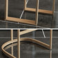 Tabourets de bar en simili cuir Glam Tabourets de salle à manger sans accoudoirs avec base en métal
