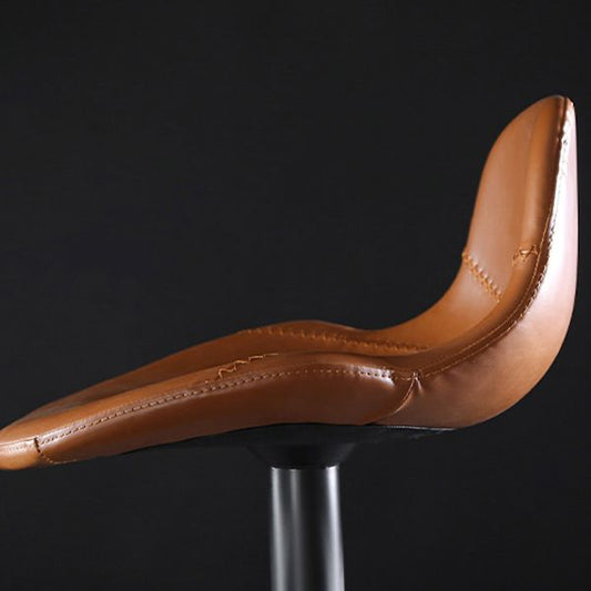 Sgabelli da baia sgabelli regolabili in pelle girevole in stile industriale