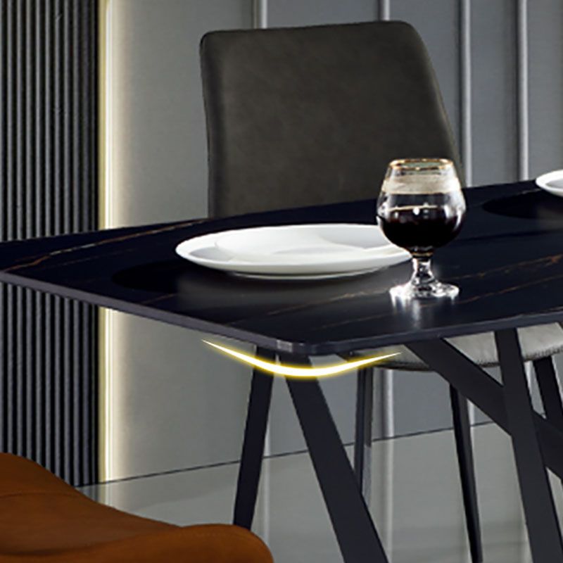 1/4/5 Pieces Sintered Stone Dining Chairs Set Rectangle Table Set for Home Clearhalo 'Dining Room Sets' 'Dining Tables & Seating' 'dining_room_set' 'furn' 'furn_dining_room_set' 'Furniture' 'furniture_dining_room_set' 'Kitchen & Dining Furniture' 'kitchen&dining_furn' 'kitchen' 1200x1200_3740bb65-1a43-40be-b122-148fce38b7ab