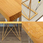 Traditional Luxury Rectangle Dining Room Table Pine Solid Wood Table with 4 Metal Legs for Home Clearhalo ' dining_table' 'Dining Tables & Seating' 'Dining Tables' 'furn' 'furn_dining_table' 'Furniture' 'furniture_dining_table' 'Kitchen & Dining Furniture' 'kitchen&dining_furn' 'kitchen' 'kitchen_dining_table' 1200x1200_3740f836-cd13-457a-aef7-d1b745e54038