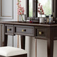 Traditional Solid Wood Vanity Makeup Table Set 3-Drawer Dressing Table Clearhalo 'Bedroom Furniture' 'furn' 'furn_makeup_vanities' 'Furniture' 'Makeup Vanities' 'makeup_vanities' 1200x1200_3741b1e6-1e55-4932-a798-175000149e60