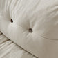 Woonkamer witte chaise vierkante armleuning moderne chaise longue met stoffering