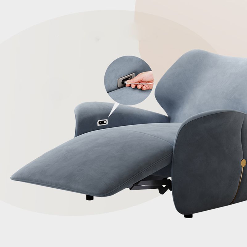 Contemporary Single Power Reclining Chair with Swivel Glider Base Clearhalo 'Chairs & Seating' 'furn' 'furn_recliners' 'Furniture' 'Living Room Furniture' 'Recliners' 1200x1200_3743c904-c741-459c-a0da-991b1cca36b1