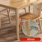 Rectangle Dining Site Table Rubberwood Solid Wood Furniture with 4 Legs