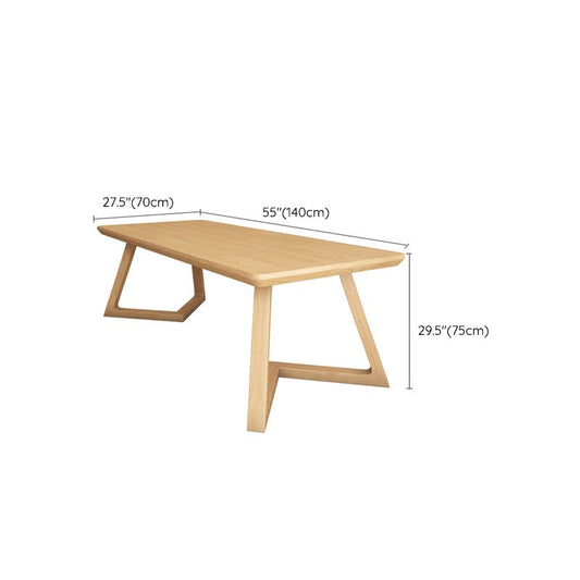 29,25 inch H Hedendaags kantoor Desk Solid Wood Writing Desk