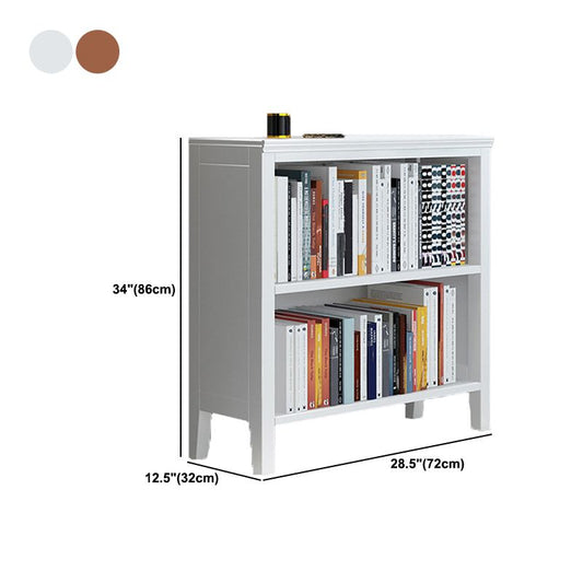 Standard Solid Wood Bookshelf Scandinavian Closed Back Bookcase