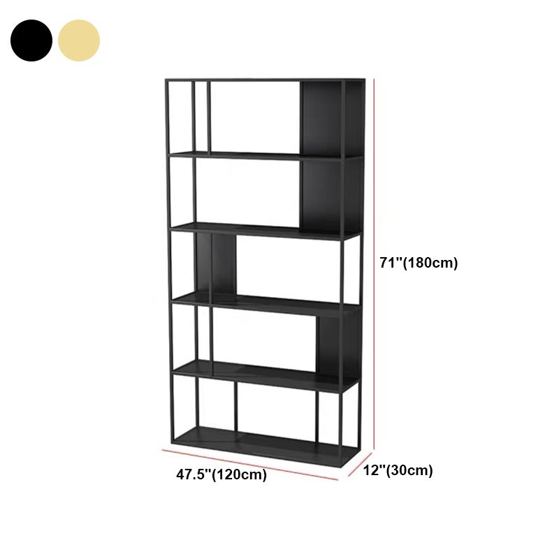 Open Metal Bookcase Industrial Rectangular Shelf for study room Clearhalo 'Bookcases' 'Furniture' 'furniture_bookcases' 'kitchen' 'kitchen_bookcases' 'Living Room Furniture' 'Office Furniture' 1200x1200_3748174d-ecc4-49e2-aabb-0c6a009e3f79
