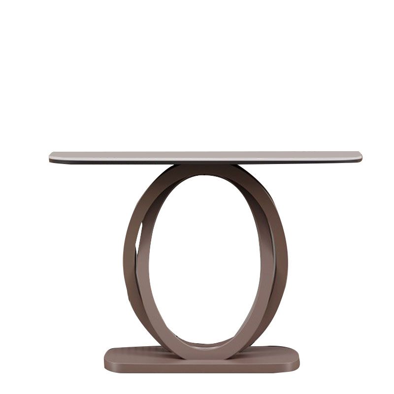 Mesa de acento de piedra contemporánea Mesa de la consola de sofá de la luna para el salón