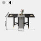 Mid-Century Modern Dining Table Rubberwood Solid Wood Table with Black Ash Solid Wood Base Clearhalo ' dining_table' 'Dining Tables & Seating' 'Dining Tables' 'furn' 'furn_dining_table' 'Furniture' 'furniture_dining_table' 'Kitchen & Dining Furniture' 'kitchen&dining_furn' 'kitchen' 'kitchen_dining_table' 1200x1200_374cc526-1e44-491e-8b84-209f29dbcaf0