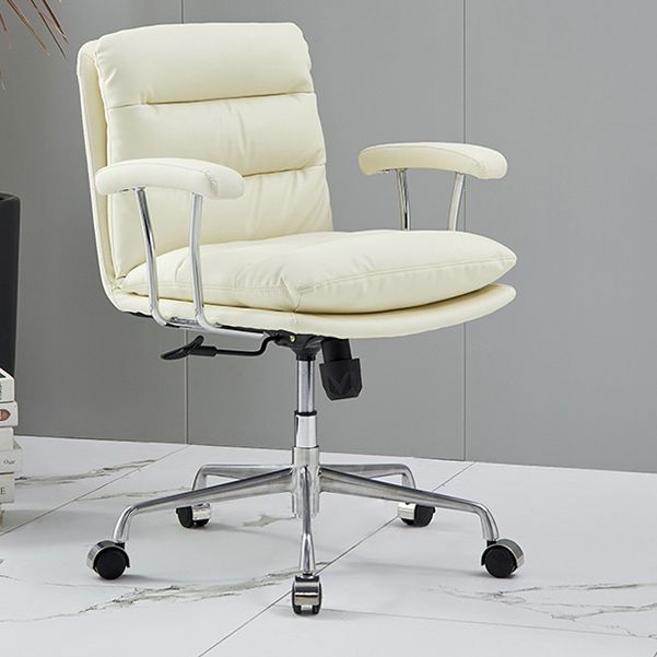 Contemporary Arm Chair Upholstered Adjustable Seat Height Office Chair Clearhalo 'furn' 'furn_office_chair' 'Furniture' 'Office Chairs' 'Office Furniture' 'office_chair' 1200x1200_374eb9d6-f868-481a-8635-8f1673fc4724