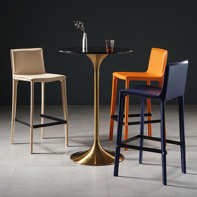 41.3"H Bar Dining Table Pedestal Sintered Stone Bar Height Cocktail Table Clearhalo 'Bar Furniture' 'Bar Tables' 'bar_tables' 'furn' 'furn_bar_tables' 'Furniture' 'Kitchen & Dining Furniture' 1200x1200_374f376e-7677-4c0e-a21a-cd41364c7ca0