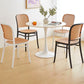 Scandinavian Plastic Barstool Plastic Furniture Rectangle Seat in Matte Finish