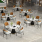 Modern Style Sintered Stone Dining Table Set Round 1/2/5 Pieces Dining Set for Home Use Clearhalo 'Dining Room Sets' 'Dining Tables & Seating' 'dining_room_set' 'furn' 'furn_dining_room_set' 'Furniture' 'Kitchen & Dining Furniture' 1200x1200_37503540-05d2-4e9f-8f37-7bf791764d2f