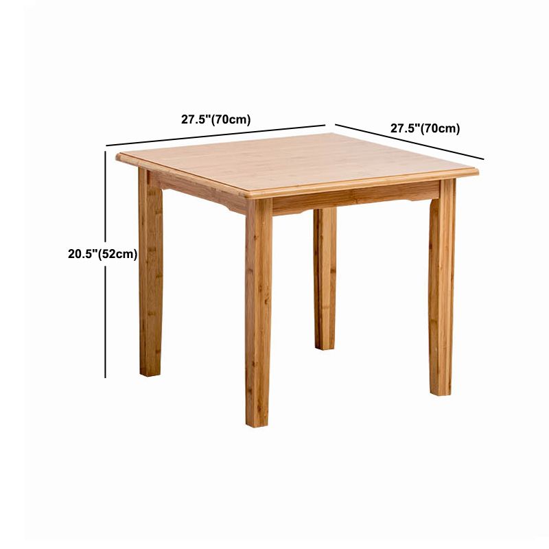 Tavolino in legno rettangolare nordico 4 gambe tavolo da cocktail naturale