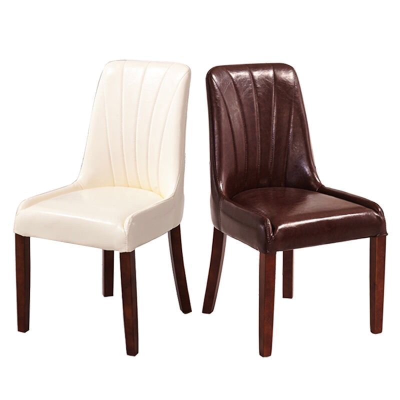 Minimalist Leather Dining Chairs Upholstered Armless Solid Back Chairs Clearhalo ' kitchen&dining_furn' 'Dining Chairs' 'Dining Tables & Seating' 'dining_chair' 'furn' 'furn_dining_chair' 'Furniture' 'furniture_dining_chair' 'Kitchen & Dining Furniture' 'kitchen' 1200x1200_3750e2c4-2ed9-42b9-8193-7b973c73e76c