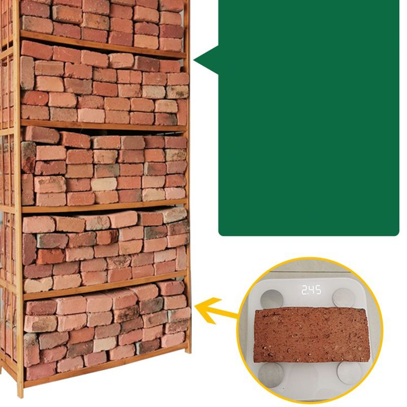 Libreria standard in bambù contemporanea libreria di scaffali aperti