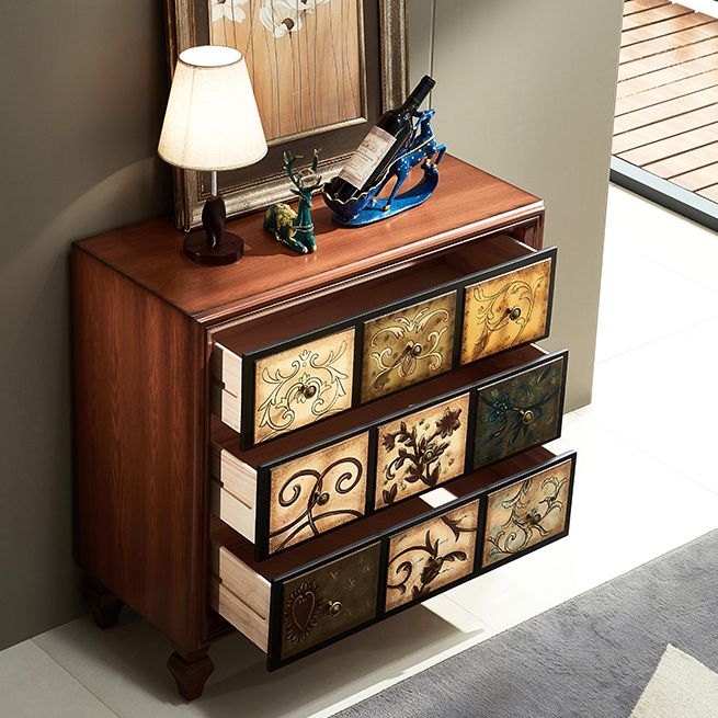 Top il legno rustico per legno e cassetto del torace con cassetti per camera da letto