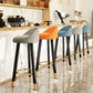 Modern Style Bar-stool with Low Back Round Leather Seat Barstools, 1 Piece Clearhalo 'Bar Furniture' 'Bar Stools' 'bar_stools' 'furn' 'furn_bar_stools' 'furniture_bar_stools' 'Kitchen & Dining Furniture' 'kitchen&dining_furn' 'kitchen' 'kitchen_furn' Furniture' 1200x1200_37545464-98a6-445f-9543-ee2457b08e50