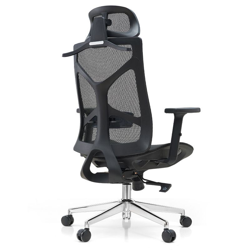 29-inch brede moderne bureaustoel, zwart gestoffeerde bureaustoel