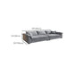 Contemporary Settee Living Room Pillow Top Arm Pillows Seating