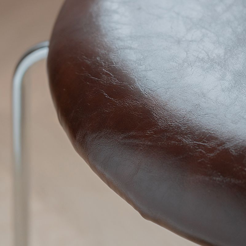 Modern Style PU Leather Chair Cane Back Armless Dining Chair Clearhalo 'Dining Chairs' 'Dining Tables & Seating' 'dining_chair' 'furn' 'furn_dining_chair' 'Furniture' 'furniture_dining_chair' 'Kitchen & Dining Furniture' 1200x1200_37561dda-8437-454d-ba23-4119dcfe1c49