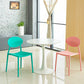 Contemporary Style Armless Chair Plastic Open Back Side Dining Chair for Restaurant