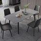 Middeleeuwse moderne stenen eettafel 4 poten eettafel voor keuken