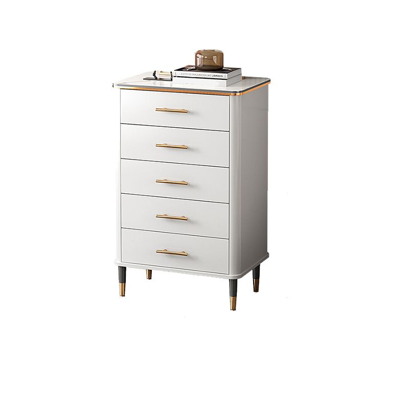 Modern Rectangle Accent Chest Wood Soft Close Drawers Storage Cabinet
