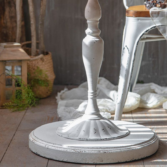 Tavolino laterale di campagna ampio francese da 19 "tavolino accento rotondo per camera da letto