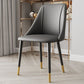 Glam Upholstered Dining Side Chair Faux Leather and Metal Dining Chair Clearhalo 'Dining Chairs' 'Dining Tables & Seating' 'dining_chair' 'furn' 'furn_dining_chair' 'Furniture' 'Kitchen & Dining Furniture' 1200x1200_3756f67b-c27e-4005-9413-d11f2b146a22