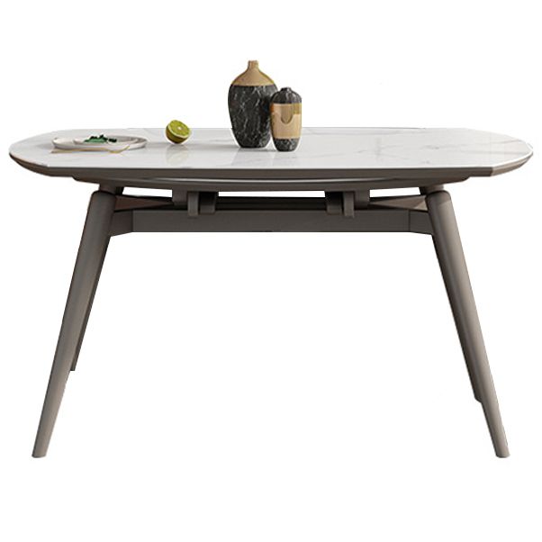 Traditional Luxury Dining Table Round Sintered Stone Dining Table with 4 Wood Legs Clearhalo ' dining_table' 'Dining Tables & Seating' 'Dining Tables' 'furn' 'furn_dining_table' 'Furniture' 'furniture_dining_table' 'Kitchen & Dining Furniture' 'kitchen&dining_furn' 'kitchen' 'kitchen_dining_table' 1200x1200_3757006c-160e-4585-8588-f1accc66d556
