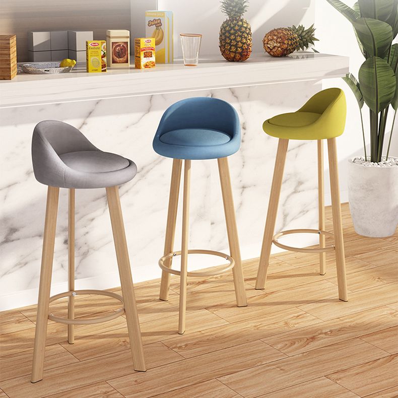 Scandinavian Style Bar-stool with Steel Legs Single Counter Stool for Kitchen Bar Clearhalo 'Bar Furniture' 'Bar Stools' 'bar_stools' 'furn' 'furn_bar_stools' 'furniture_bar_stools' 'Kitchen & Dining Furniture' 'kitchen&dining_furn' 'kitchen' 'kitchen_furn' Furniture' 1200x1200_3757d662-549a-477f-8ef8-a8f7628fabf8