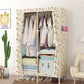 Modern Style Wardrobe Armoire Meringue Wood Frame Wardrobe,33.5"L x 17.7"W x 63"H