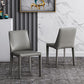 Designer Style Hotel Leather Side Chair Matte Finish Solid Back Dining Chair Clearhalo ' kitchen&dining_furn' 'Dining Chairs' 'Dining Tables & Seating' 'dining_chair' 'furn' 'furn_dining_chair' 'Furniture' 'furniture_dining_chair' 'Kitchen & Dining Furniture' 'kitchen' 1200x1200_3758189d-1800-4489-8ee1-bb0947f0789d