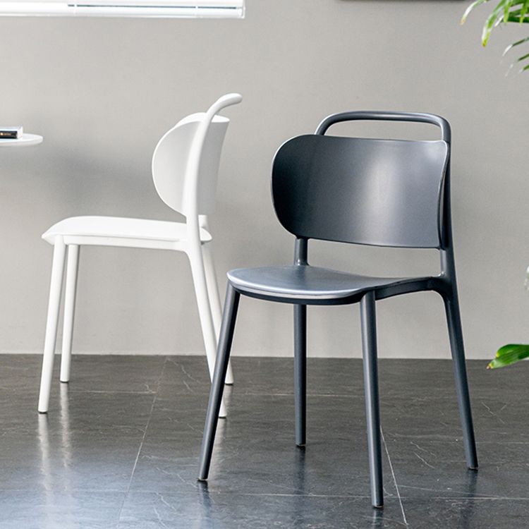 Modern Plastic Dining Chair Open Back Dining Side Armless Chair for Kitchen Clearhalo ' kitchen&dining_furn' 'Dining Chairs' 'Dining Tables & Seating' 'dining_chair' 'furn' 'furn_dining_chair' 'Furniture' 'furniture_dining_chair' 'Kitchen & Dining Furniture' 'kitchen' 1200x1200_375894f1-6816-4ae2-ace4-607e80e363e9