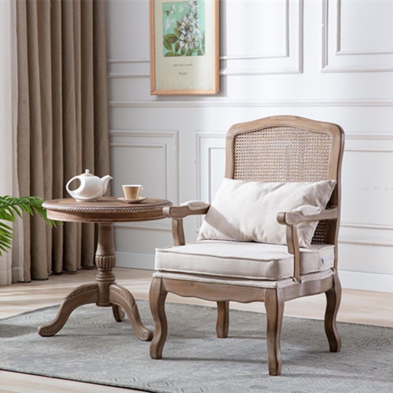 Farmhouse Bedroom Fabric Arm Chair Matte Finish Solid Back Dining Chair Clearhalo ' kitchen&dining_furn' 'Dining Chairs' 'Dining Tables & Seating' 'dining_chair' 'furn' 'furn_dining_chair' 'Furniture' 'furniture_dining_chair' 'Kitchen & Dining Furniture' 'kitchen' 1200x1200_375a2de6-3918-45e4-9757-3d95ed1eecce