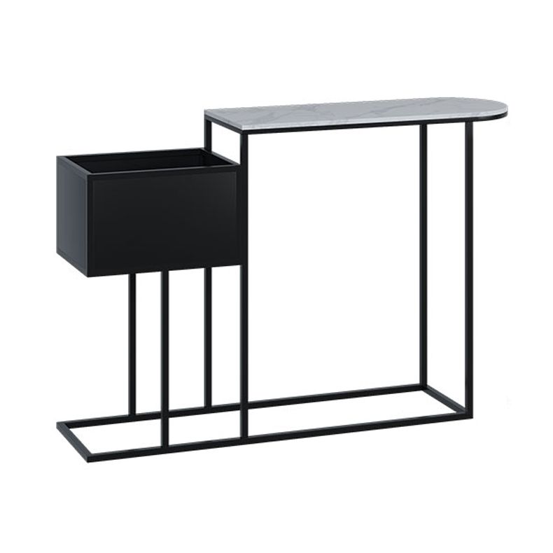 Tavolo console in pietra glam tavolo di divano console ovale dorato per sala