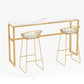 Faux Marble Bar Table Set Glam Style 1/3/5 Pieces Rectangle Counter Table Clearhalo 'Bar Furniture' 'furn' 'furn_home_bar_bar_sets' 'Furniture' 'Home Bars & Bar Sets' 'home_bar_bar_sets' 'Kitchen & Dining Furniture' 1200x1200_375b6bb7-4077-4086-9591-978e5aae2fd8